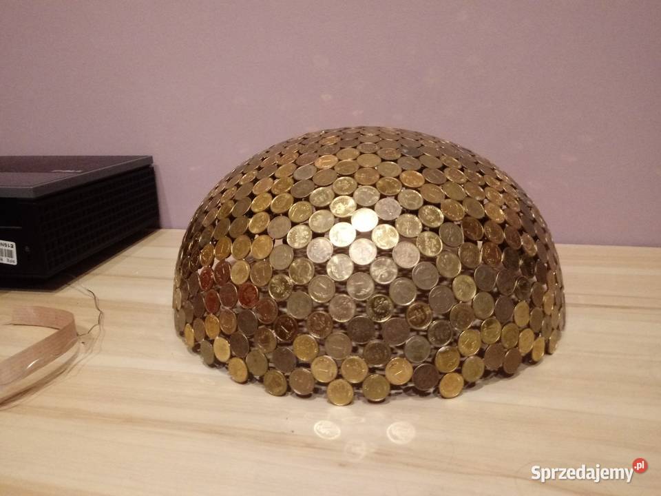 Ręcznie wykonany globus z polskich monet Gorzów Wielkopolski