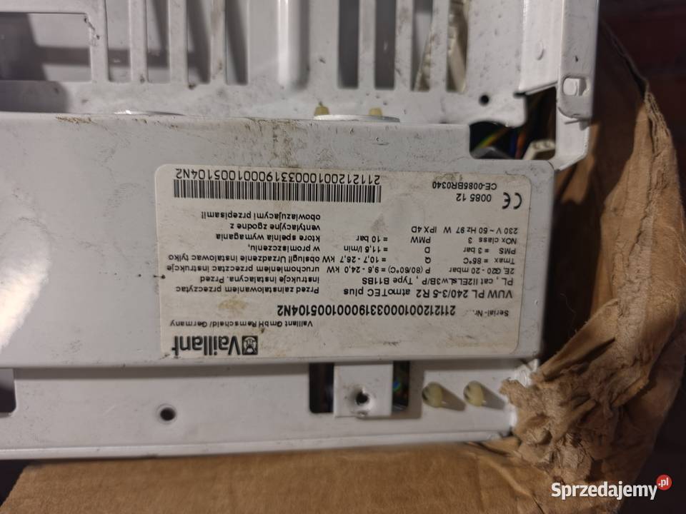 Vaillant atmo tec VUW 240 35 płyta główna i inne Kotły i Piece CO Tarnów