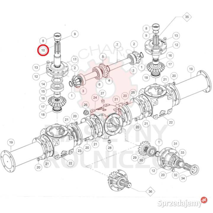 Walek zdawczy GB Warfama Ursus N265 N263 N265A Ursus Strzegowo