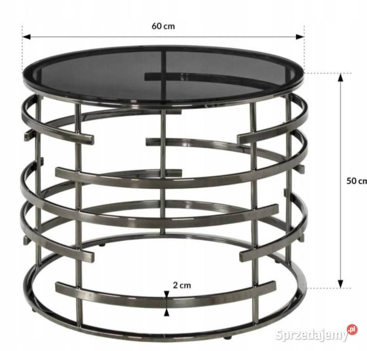 Stolik kawowy szklany 50cm Janki sprzedam
