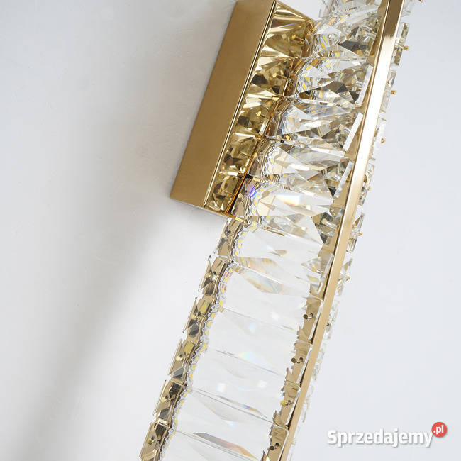 Kinkiet CRYSTAL Złoty Glamour Nowoczesny Warszawa