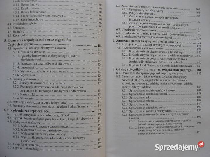 Budowa suwnic i cięgników ich obsługa Chimia Osięciny