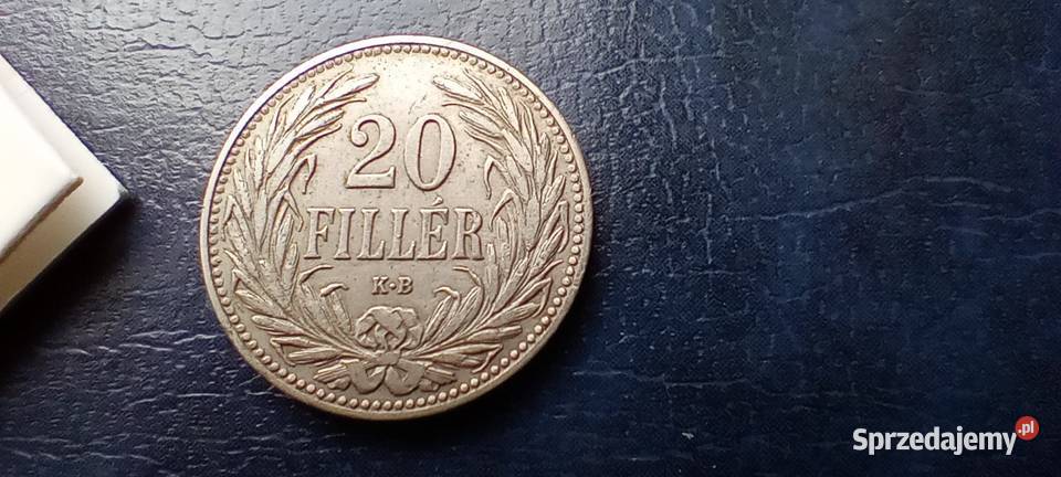 Stare monety 20 filler 1908 Węgry Lesko