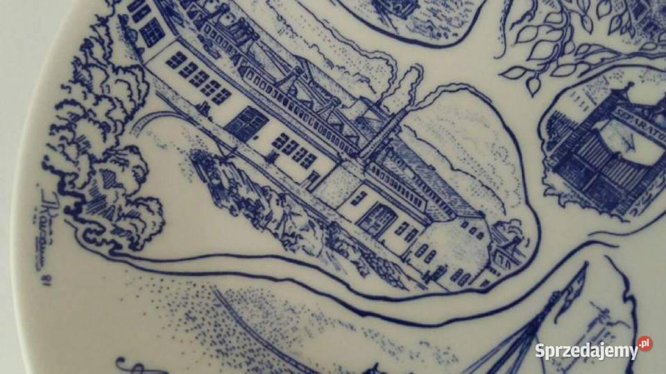 Talerz KolekcjonerskiGUSTAVSBERG Szwecja 1981 pomorskie Gdańsk
