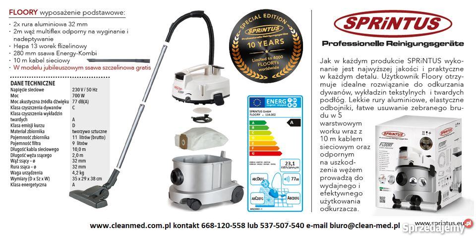 Profesjonalny Odkurzacz Hotelowo Biurowy