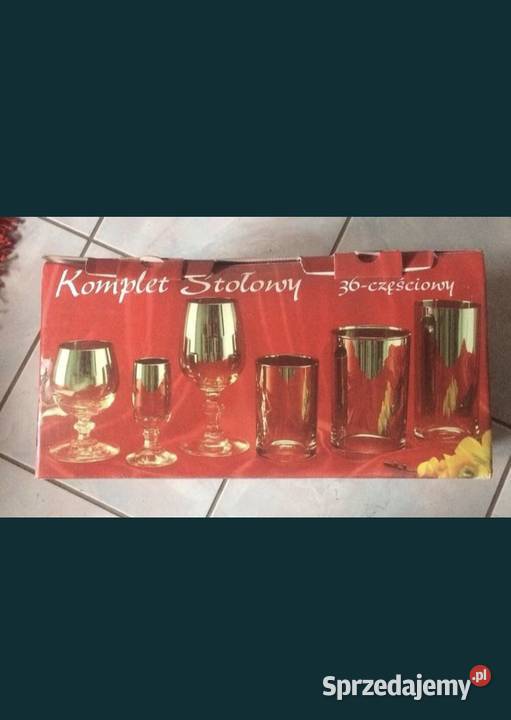 Komplet stołowy 36 odcienie szarości Nisko