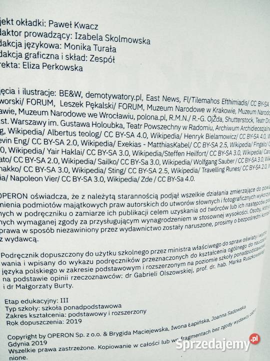 Polski 11 rozszerzenie operon ponadpodstawowe mazowieckie Warszawa sprzedam