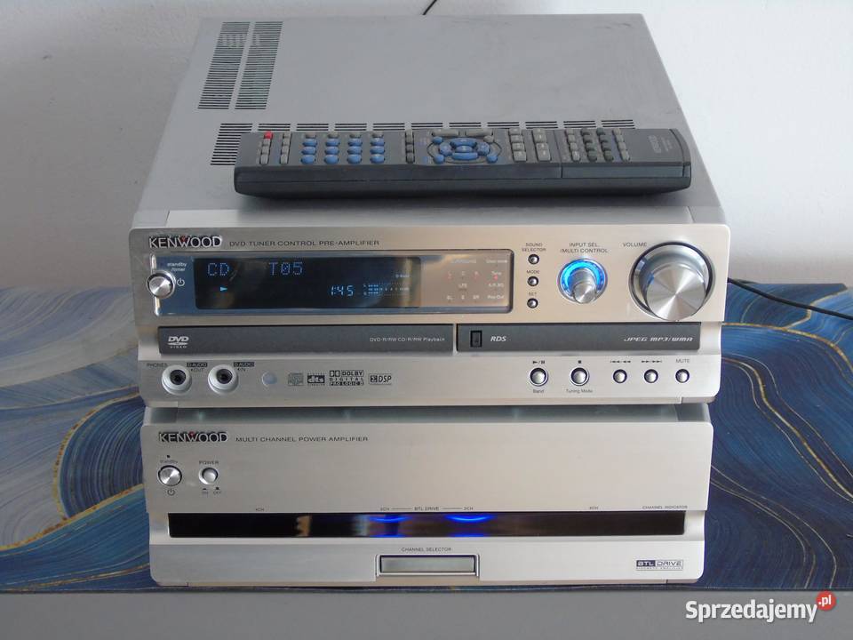 Kenwood MAX7 i CAX7 pilot amplituner z CD AUX