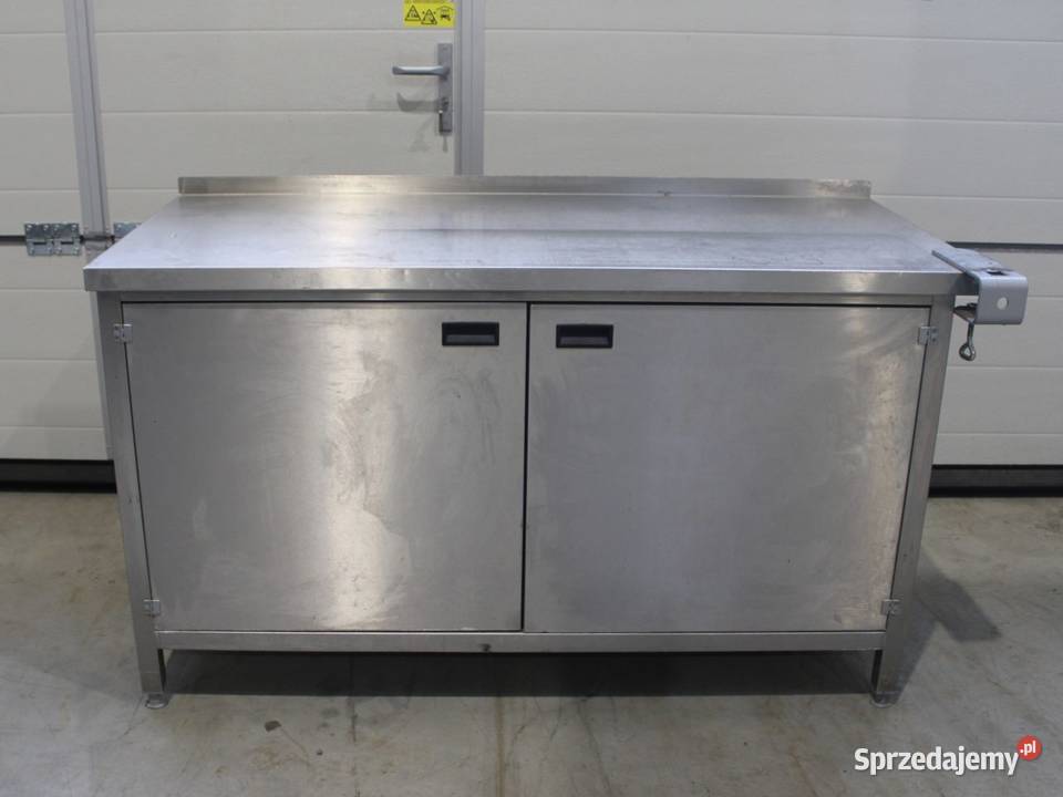 Stół roboczy nierdzewny 150x70x85 dwie szuflady Magazynowanie Niedźwiedź