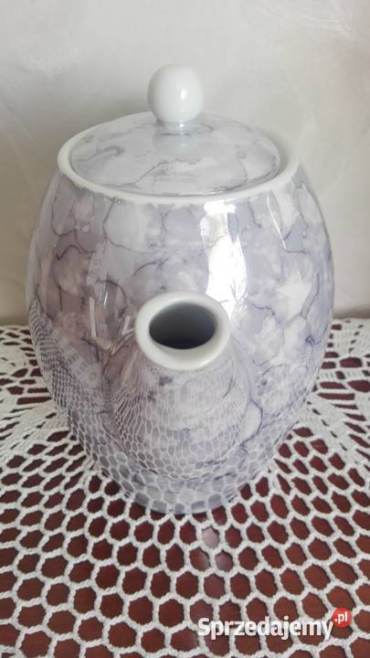 Dzbanek Joanna marmurek niebieski porcelana Białystok