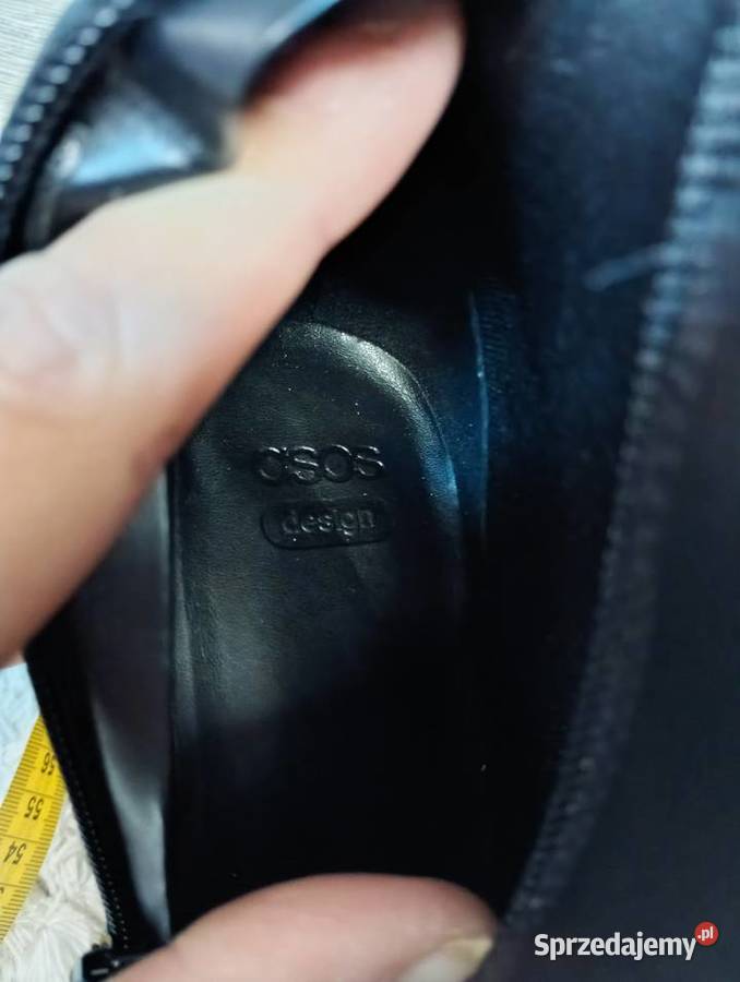 41 ASOS Design Czarne kozaki szpilki z Londynu Kraków