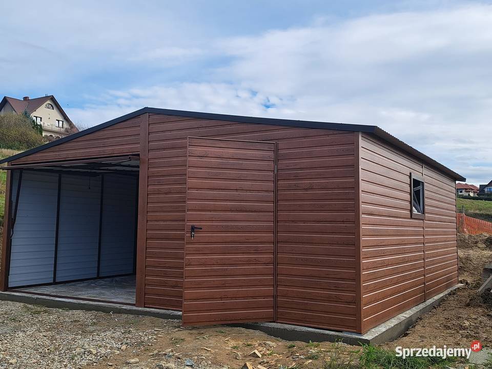 Garaż blaszany 5x6 drewnopodobne różne wymiary Pozostałe usługi