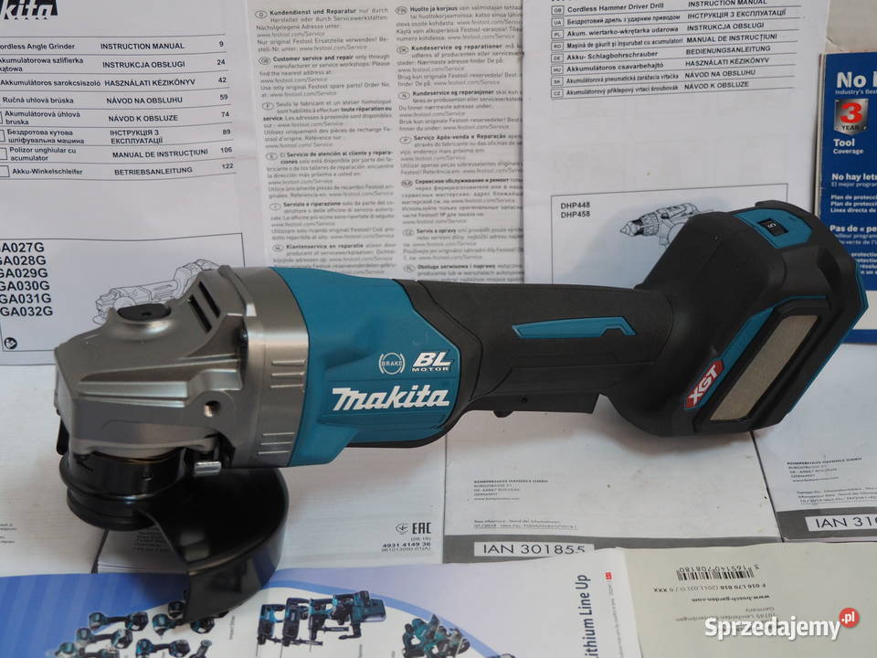 MAKITA GA 029 GZ szlifierka katowa 40v36v Elektryczne