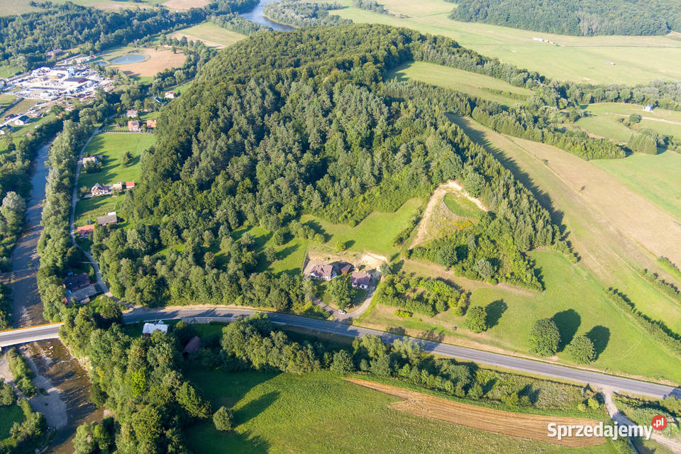 Działka Bieszczady Hoczew na trasie Lesko 70zł/m2 Nieruchomości podkarpackie