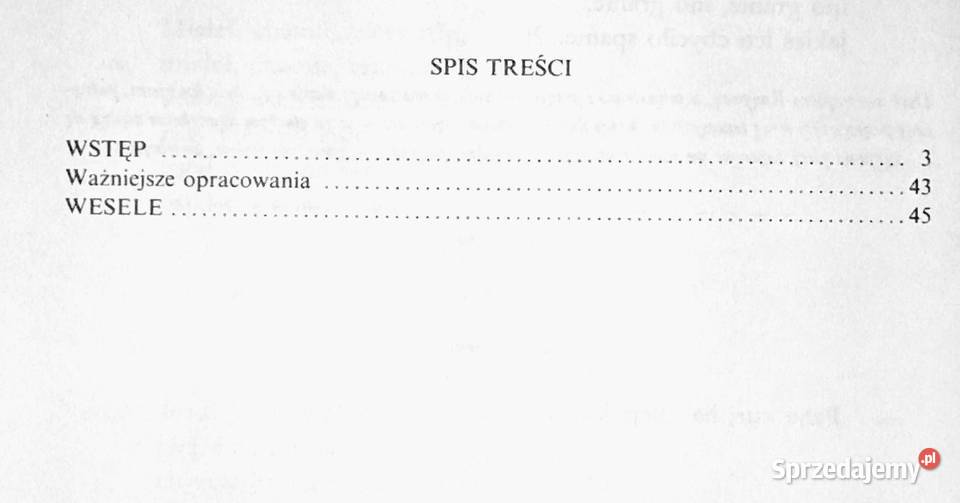 Wesele Stanisław Wyspiański Chełm sprzedam