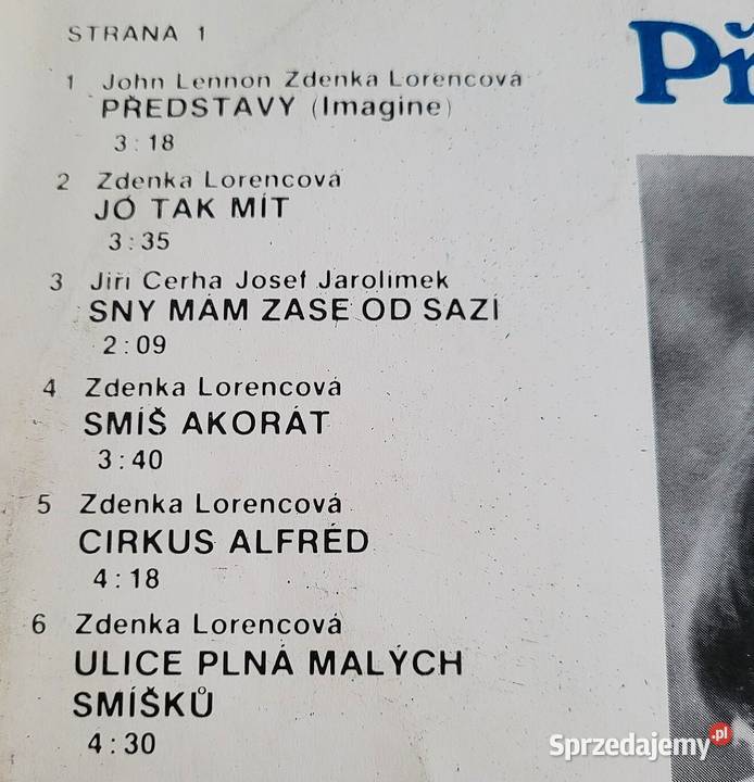 Zdenka Lorencov Predstawy płyta winylowa z roku Kultura i Rozrywka Chełmno