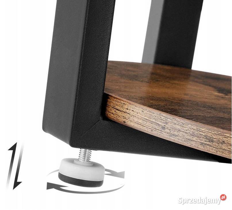 Ława stolik okrągły kawowy drewniany metalowy 50 Stoły, krzesła, biurka