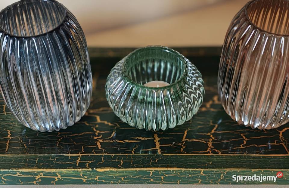 Świecznik taca unikatowy ozdobny Duży Drewno i Tarnów