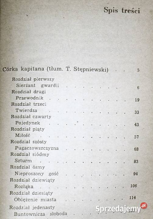 Córka kapitana Dama pikowa Aleksander Puszkin Pozostałe