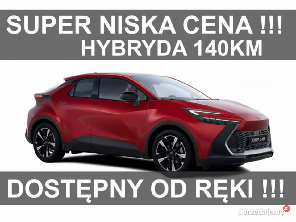 Toyota CHR Nowa 140 Hybryda Dostępna ręki Wersja czujnik zmierzchu Szczecinek