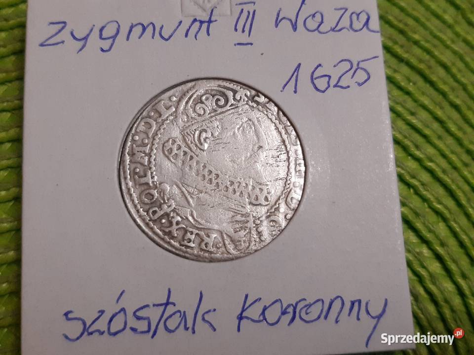 moneta srebrna Zygmunta III Waza z 1625r Łomża