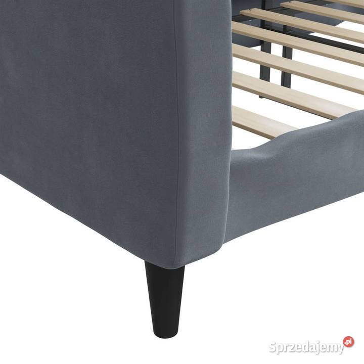 Sofa z funkcją spania ciemnoszara aksamit 90x200 Łóżka mazowieckie Warszawa