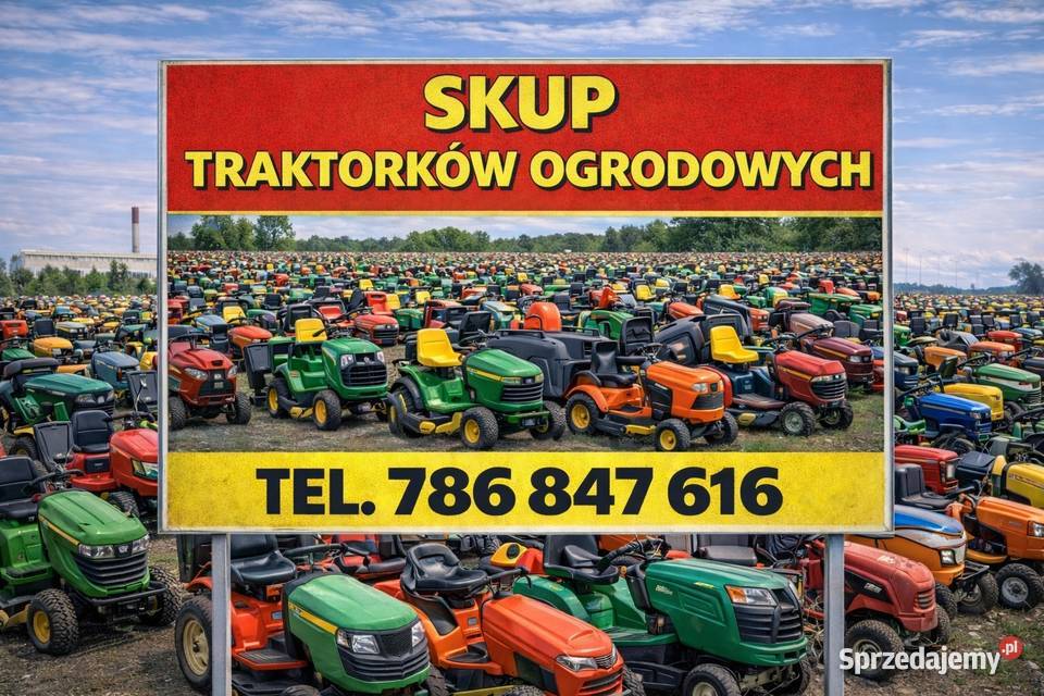 SKUP TRAKTORKÓW DO TRAWY TRAKTORKI KOSIARKI Katowice reklama