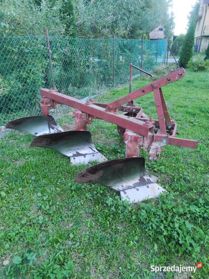 Pług 3 skibowy nieuszkodzony Bystrzejowice Pierwsze