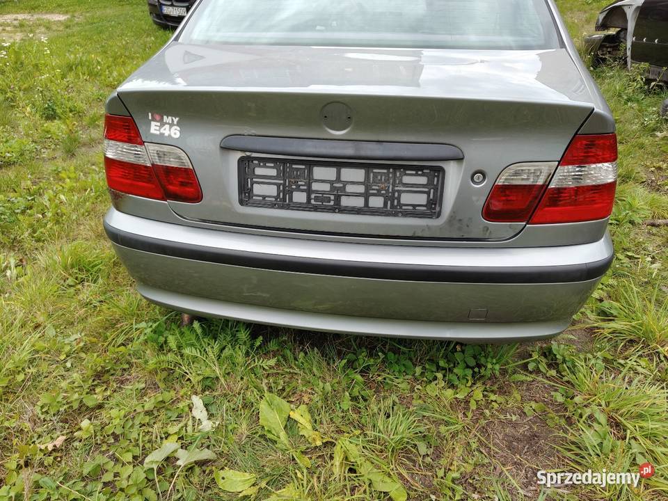 Bmw e46 sedan zderzak tylny kompletny w kolor Motoryzacja łódzkie Aleksandrów Łódzki sprzedam