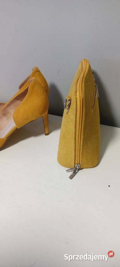 Szpilki Zing 39 żółtecytrynowe i torebka Vera Gdańsk