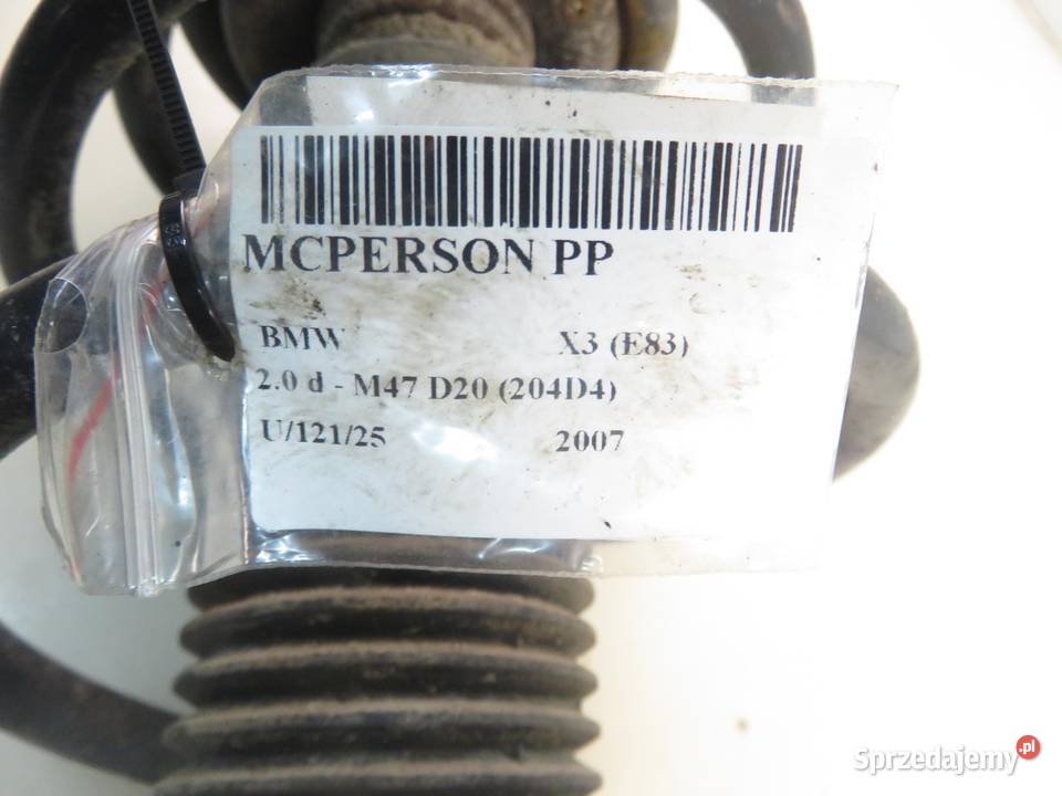 MCPERSON PRAWY PRZEDNI BMW X3 E83 20 d 3451394 sprzedam