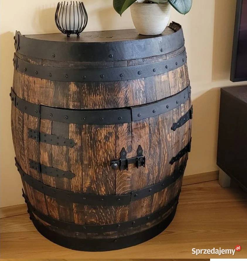 Dębowy Barek na Alkohol PROMOCJA 795 Kredensy i witryny kujawsko-pomorskie