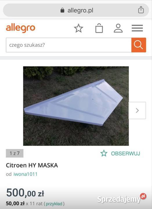 Części citroen HY Pozostałe