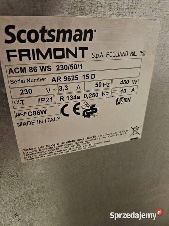 Kstkarka gastronomiczna AC86 Scotsman WYDAJNOŚĆ