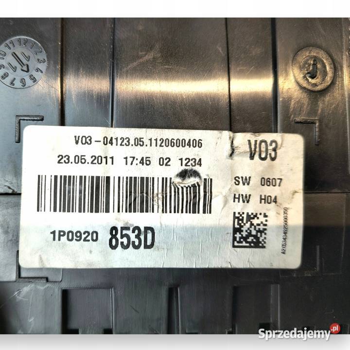 LICZNIK ZEGARY 1P0920853D Seat Leon II FL 16 TDI osobowe