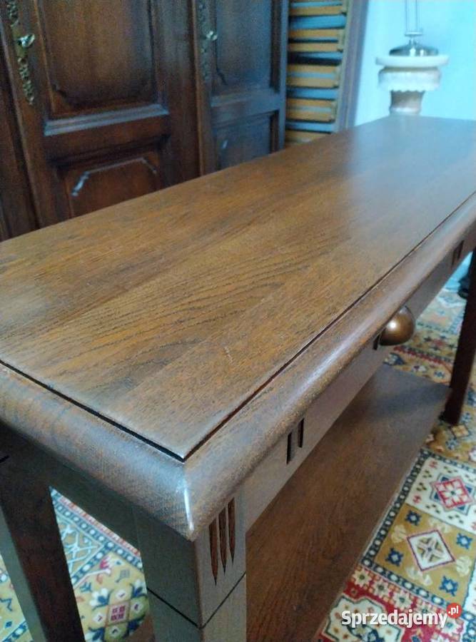 Konsola dębowa stolik przyścienny Białystok