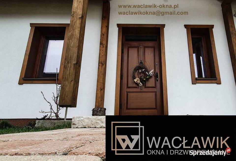 Drzwi Drewniane Wejściowe Zewnętrzne z Raba Niżna