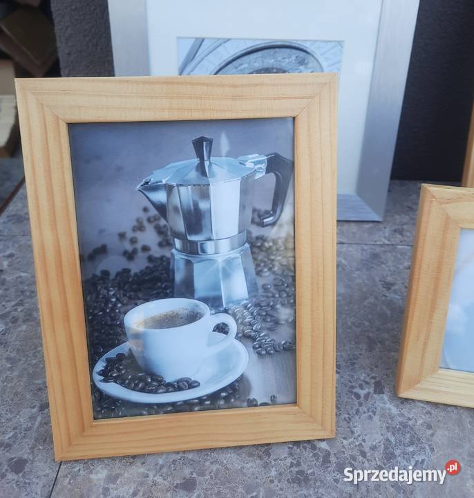 Ramki do zdjęć zestaw 5 drewno aluminium pomorskie Tczew