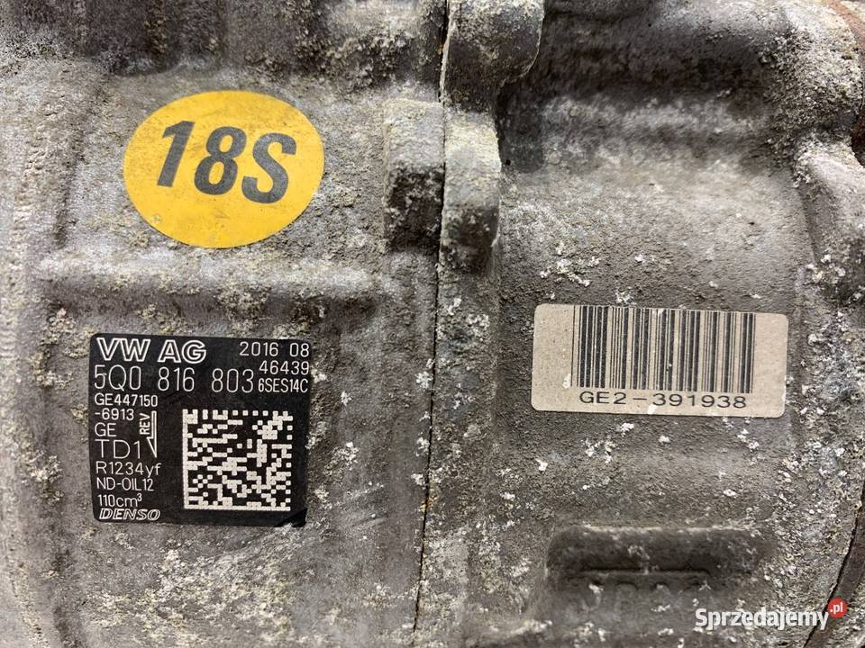 SPRĘŻARKA KLIMATYZACJI VW GOLF VII 5Q0816803 16
