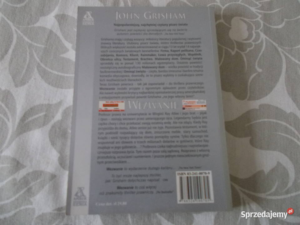 John Grisham Wezwanie Głubczyce
