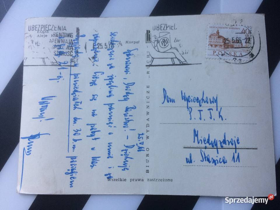 1068 Widokówka Łódź Szczecin sprzedam