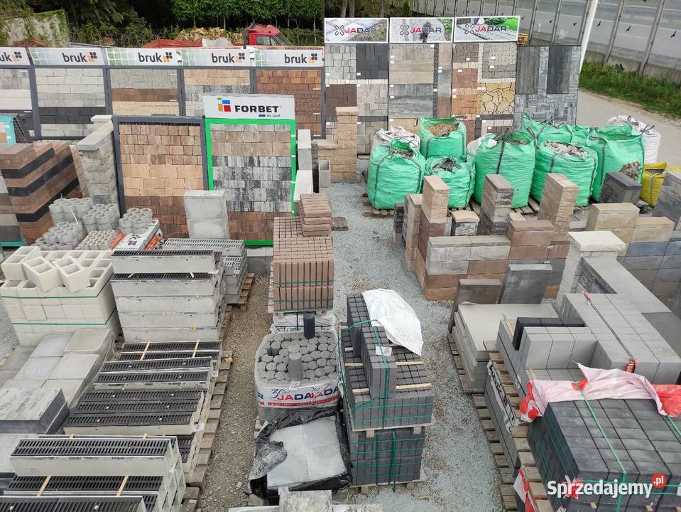 Blok betonowy 1045 palisada mur płot ogrodzenie Myślenice