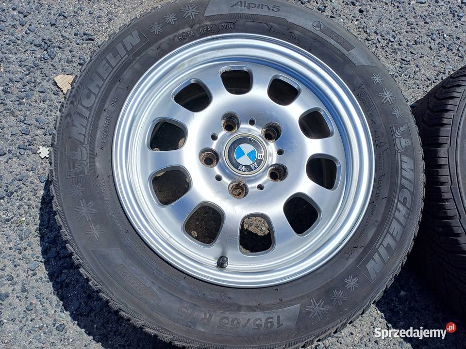 Felgi aluminiowe 15 BMW 5x120 opony zimowe 19565 Motoryzacja