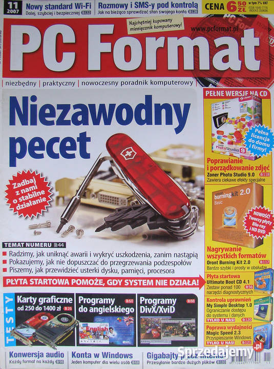 PC Format 1 322 2007 10 egz z dodatkami CD Limanowa