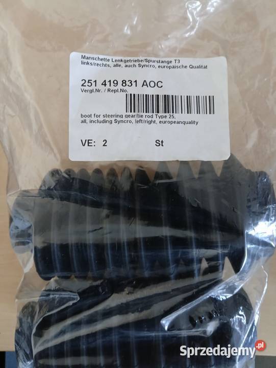 Osłona drążka kierowniczego przekładni śląskie Ruda Śląska