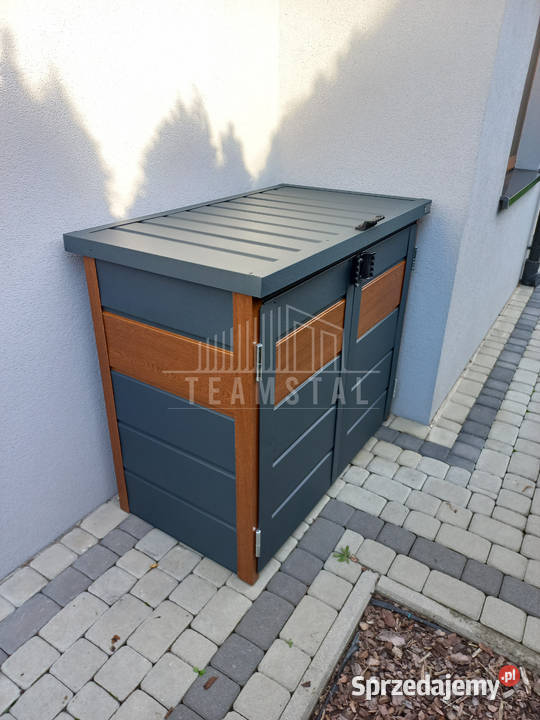 Zabudowa koszy na śmieci 120x65x110 2x120L Dobre Miasto