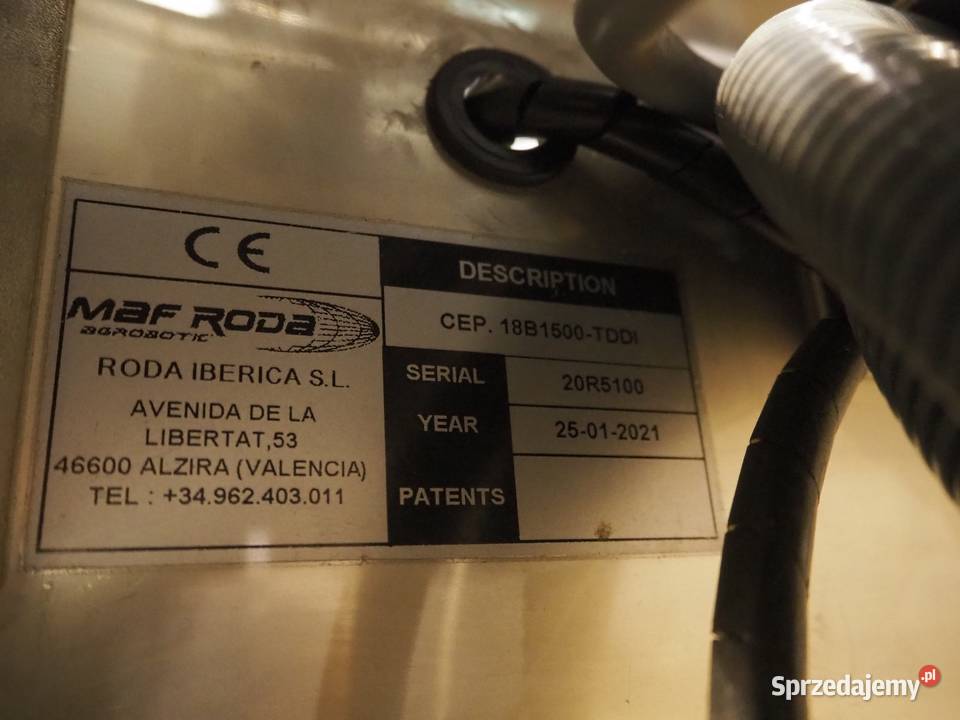 Szczotkarka Maf Roda Agrobotic CEP 18B1500TDDI Krotoszyn