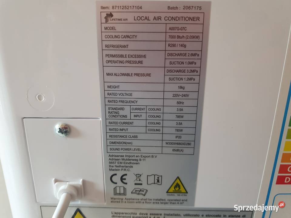 Klimatyzacja firmy Lifetime Air Wilcza