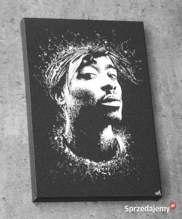 2pac Oryginalny obraz ręcznie grawerowany