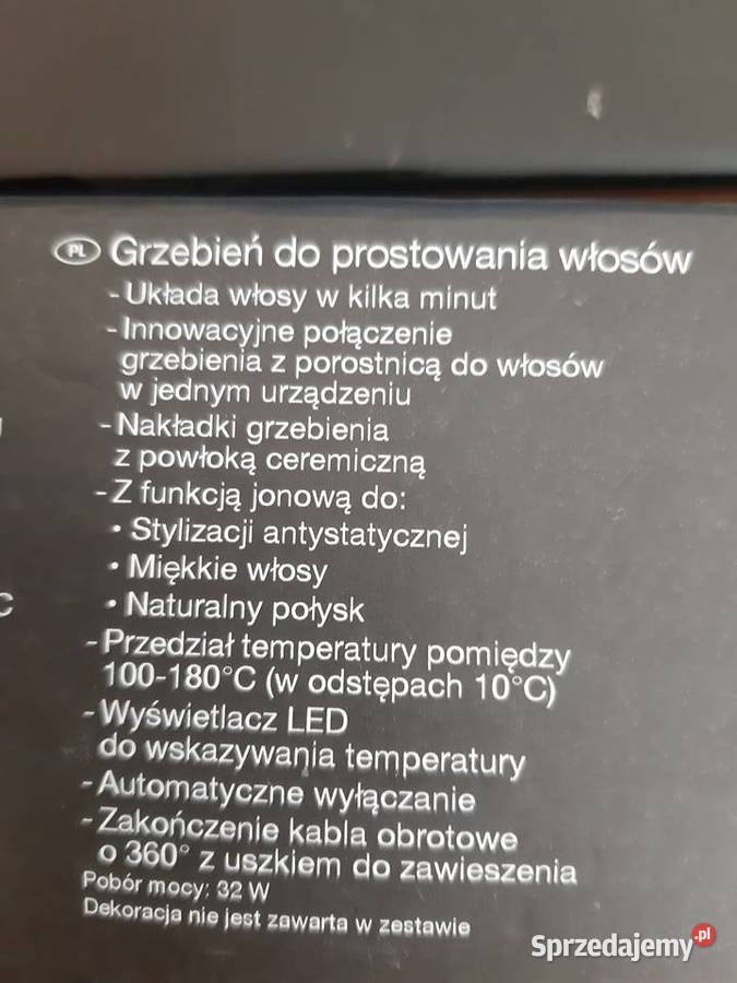 Grzebień prostujacy silvercrest Świecie
